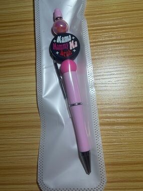 Mama Mommy Ma BRUH Beaded Ballpoint Pen